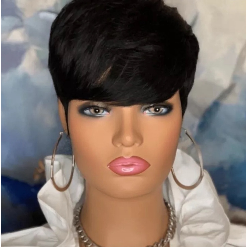 Pixie Cut Wigs Short Hairstyles Wigs With Bangs For Women. Human hair